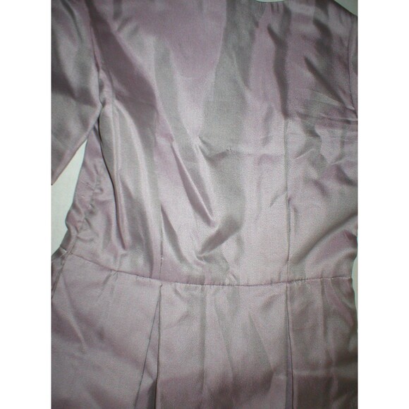 New NWT 8 Womens 44 Luisa Beccaria Silk Dress Designer Italy Pockets Purple Ligh - Picture 6 of 7